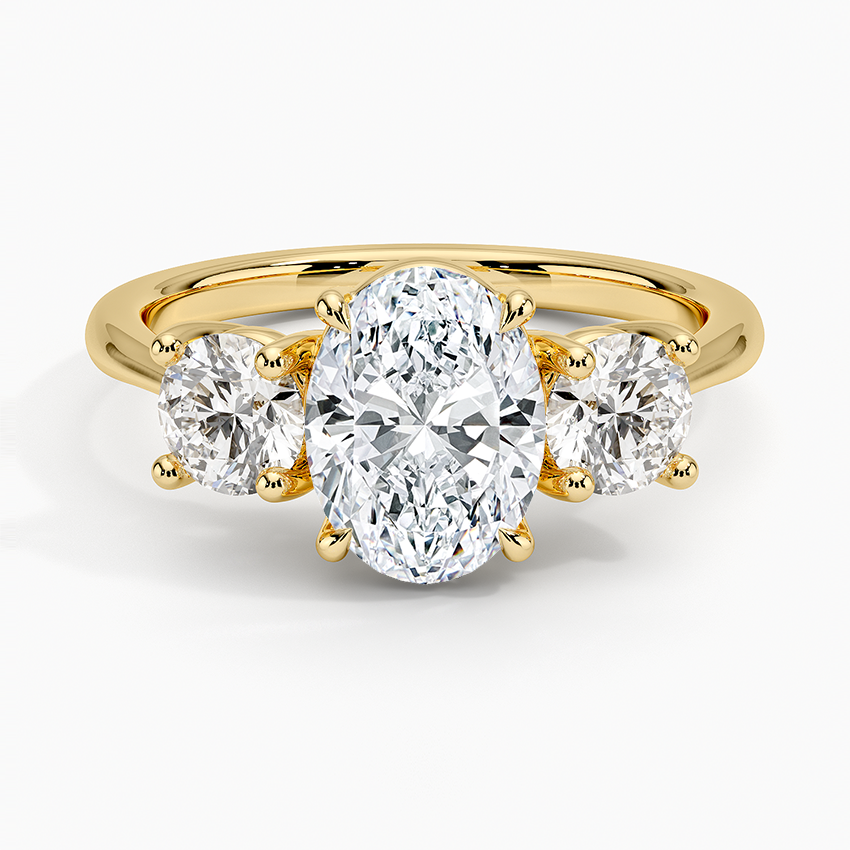 18K Yellow Gold Luxe Selene Three Stone Diamond Ring (2/3 ct. tw.)
