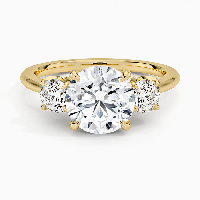 petal three diamond ring