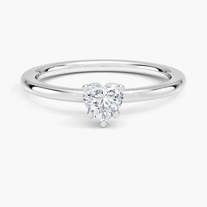 18K White Gold Perfect Fit Solitaire Ring