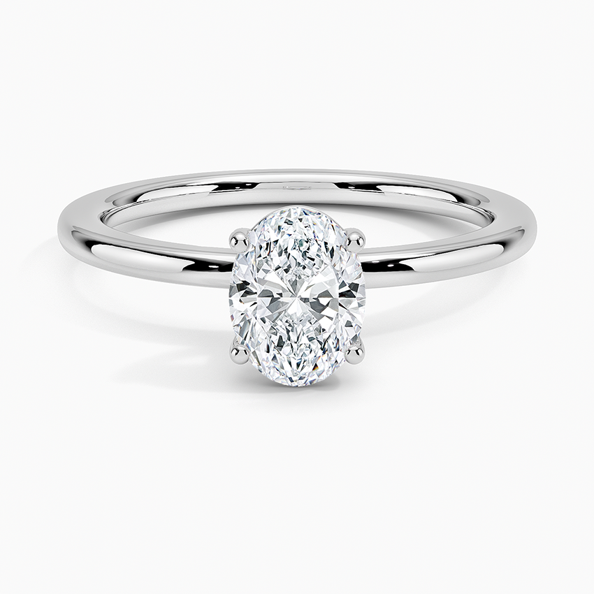 18k White Gold Perfect Fit Solitaire Ring