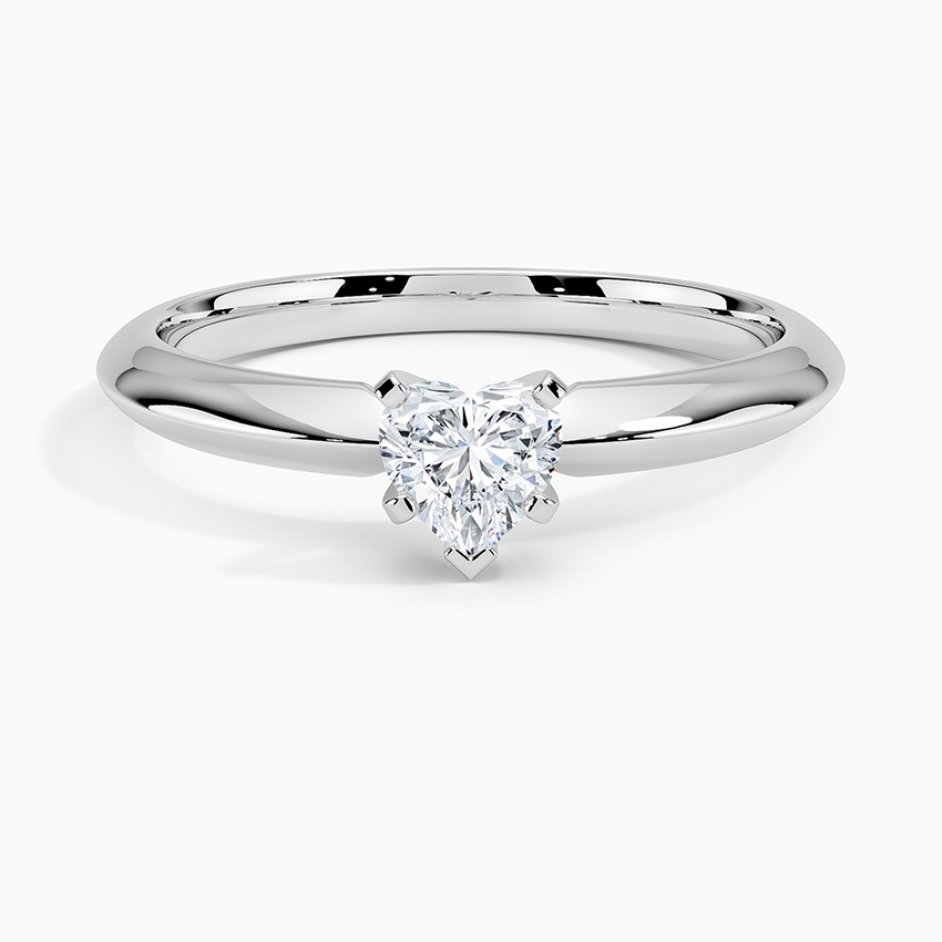 18K White Gold Classic Six-Prong Solitaire Ring