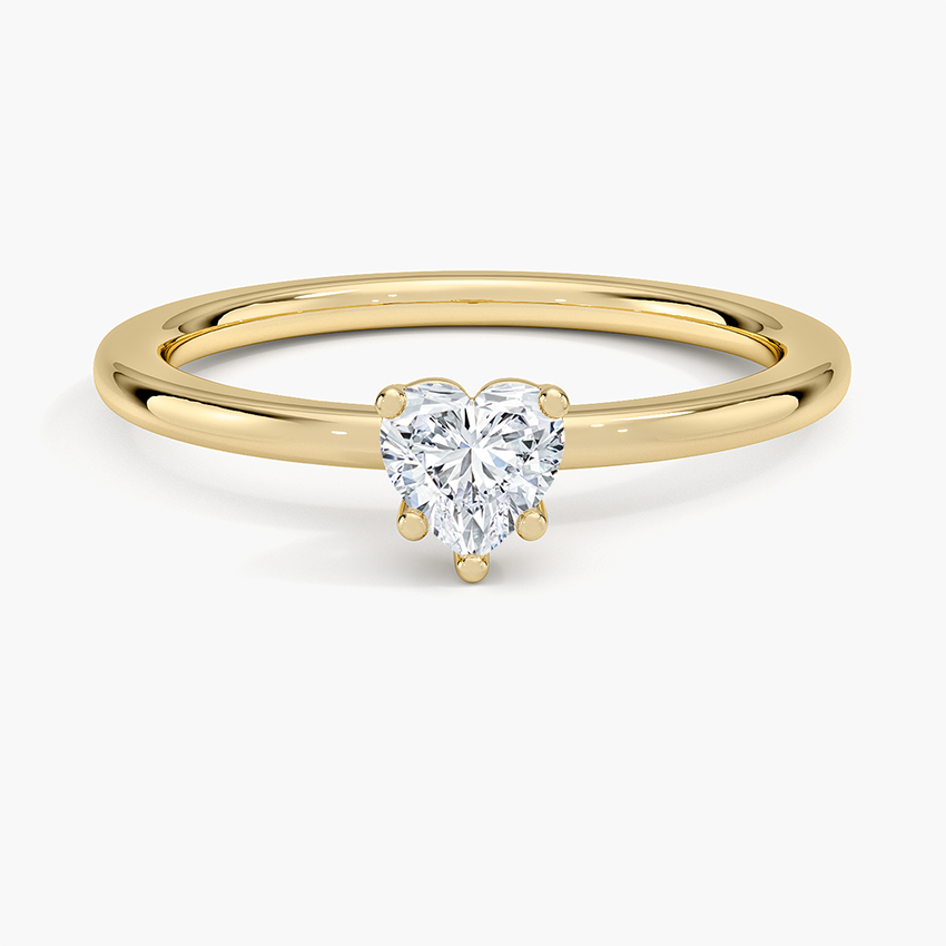 18K Yellow Gold Perfect Fit Solitaire Ring