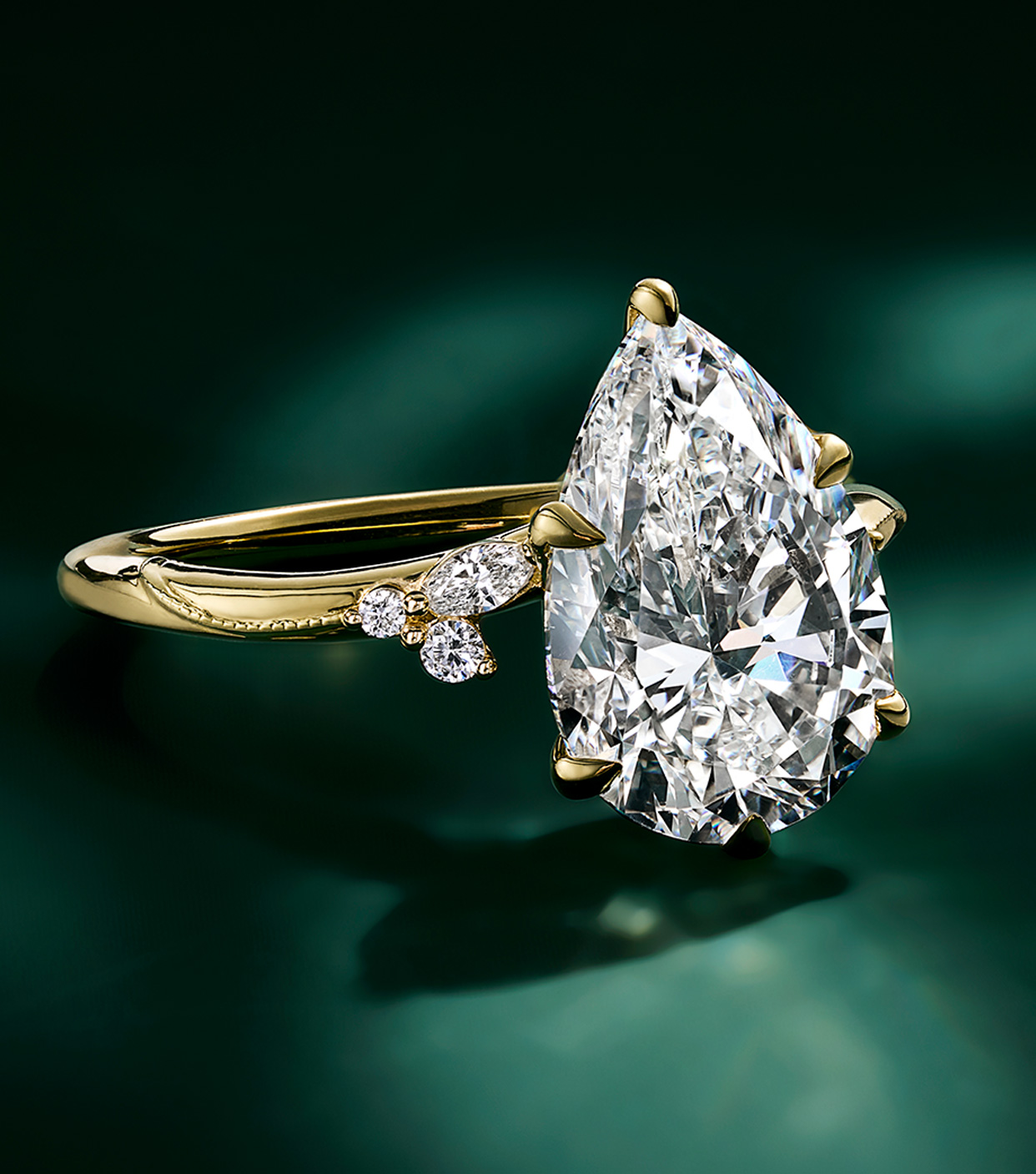 Diamond engagement ring from the Camellia Collection