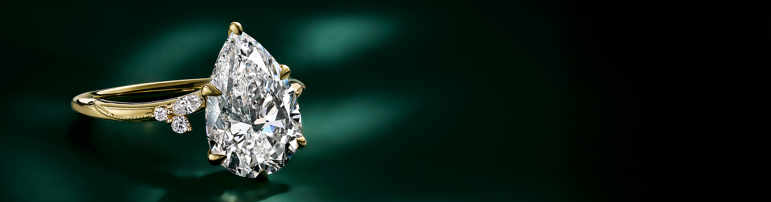 Diamond engagement ring from the Camellia Collection