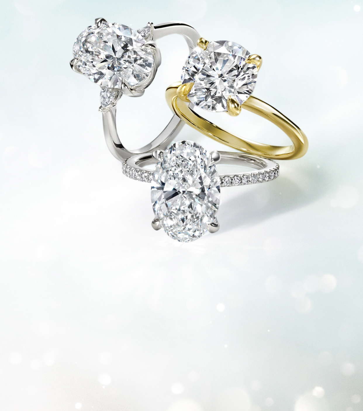 Diamond engagement rings that are ready to ship