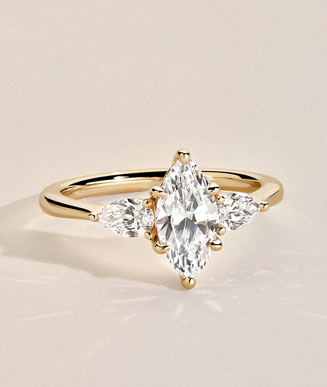Yellow gold oval engagement ring