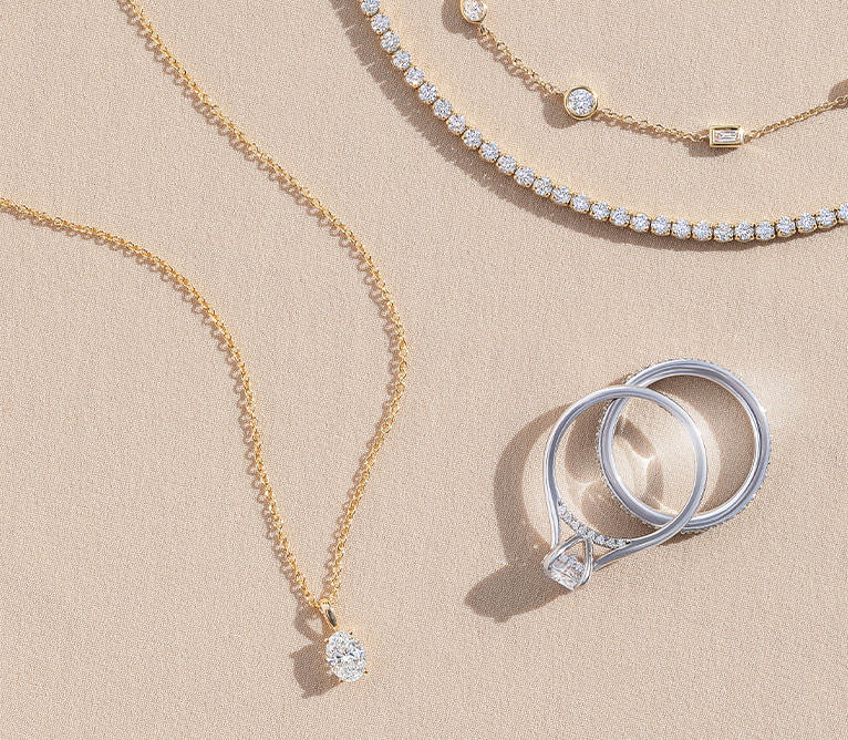 diamond necklaces and bridal set