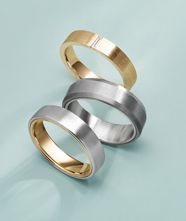 gold men's wedding rings
