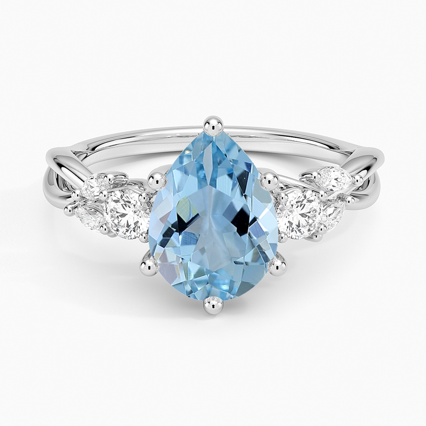 Platinum Willow Three Stone Diamond Ring (1/3 ct. tw.)