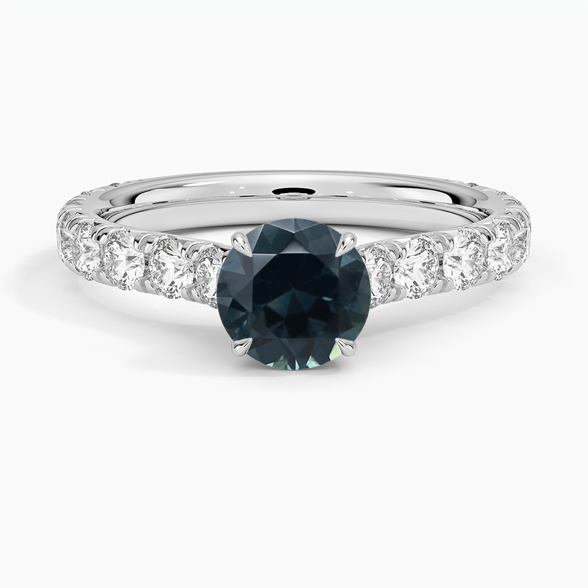 Sapphire Anthology Three-Quarter Coverage Diamond Ring in 18K White Gold