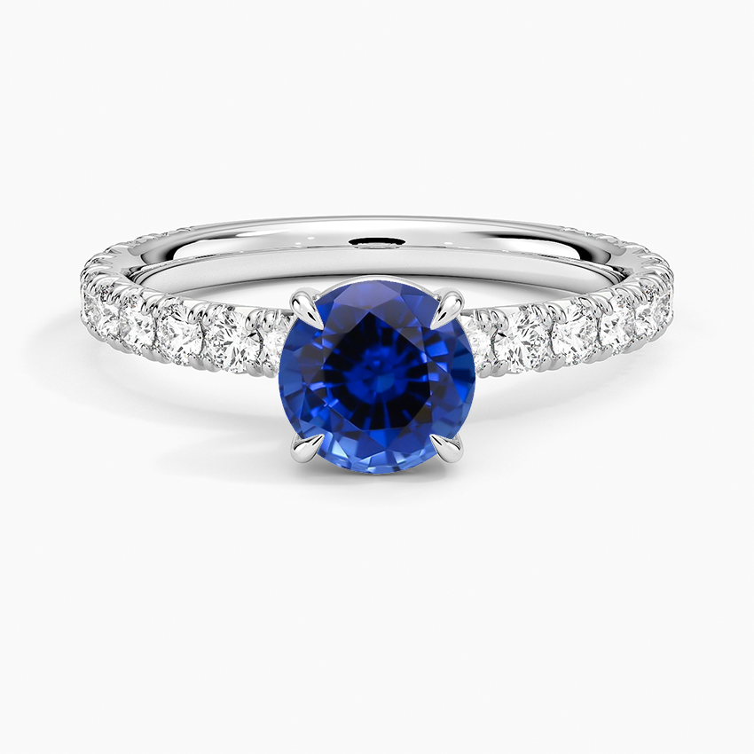 Sapphire Luxe French Pavé Perfect Fit Diamond Ring (1/2 ct. tw.) in 18K White Gold