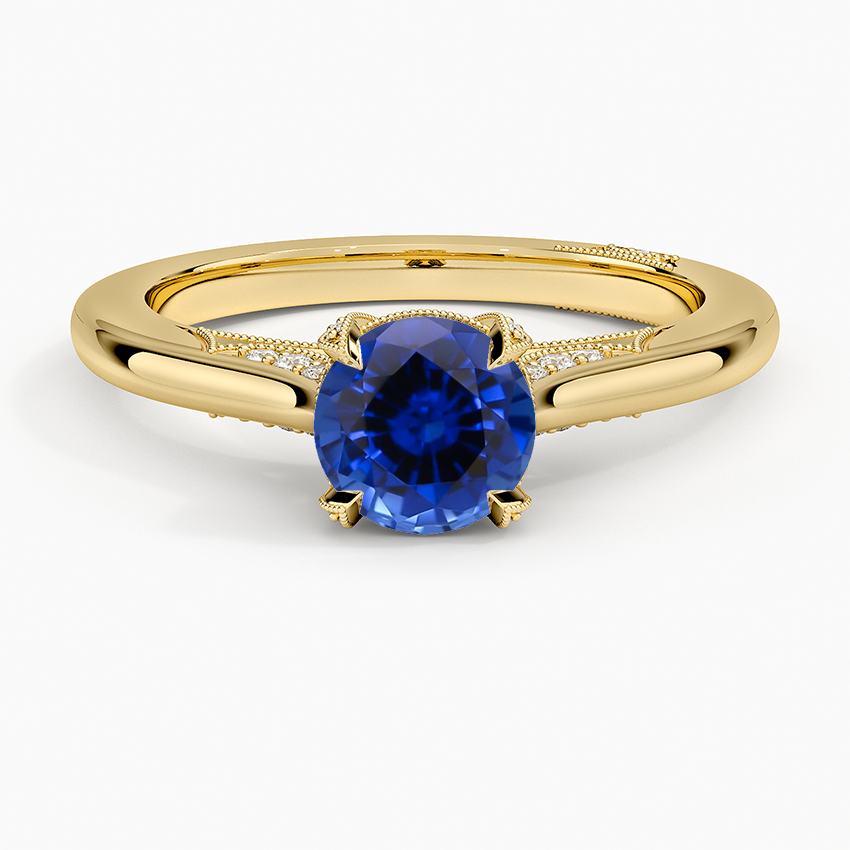 Sapphire Simply Tacori Diamond Ring (1/8 ct. tw.) in 18K Yellow Gold