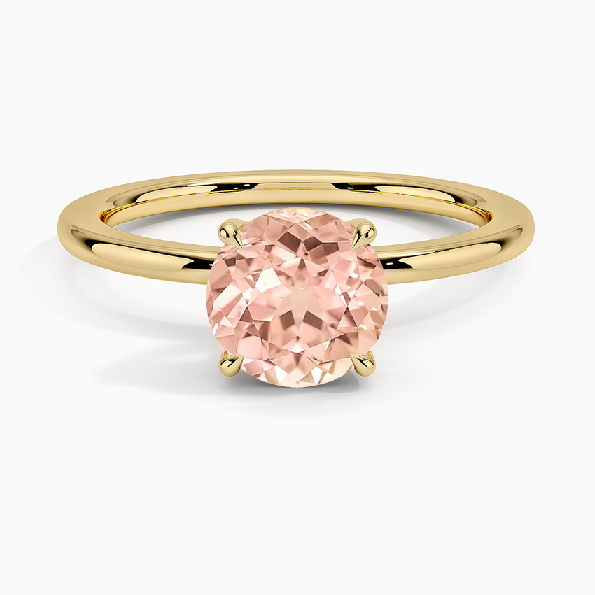Lab Grown Sapphire Audrey Perfect Fit 1.4mm Solitaire Ring in 18K Yellow Gold