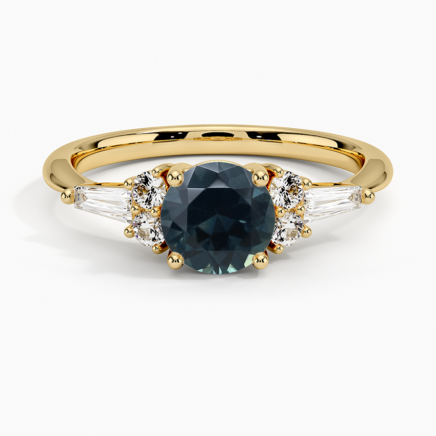 Sapphire Yvonne Diamond Ring in 18K Yellow Gold