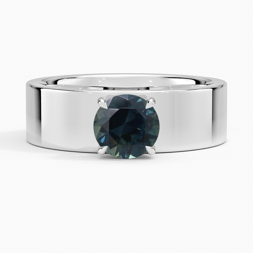 Sapphire Peyton 6mm Solitaire Ring in 18K White Gold