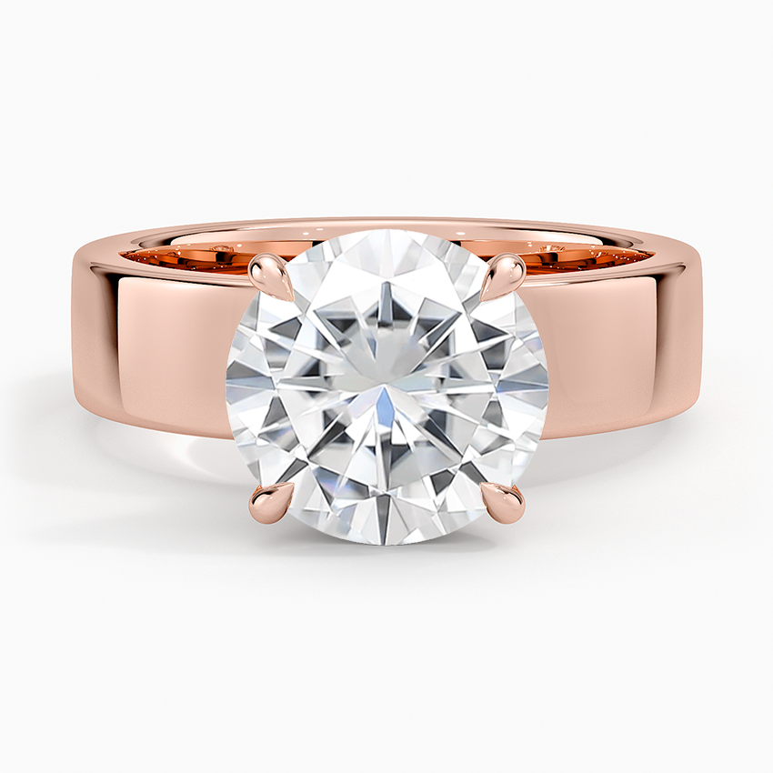 Moissanite Alden Diamond Ring in 14K Rose Gold