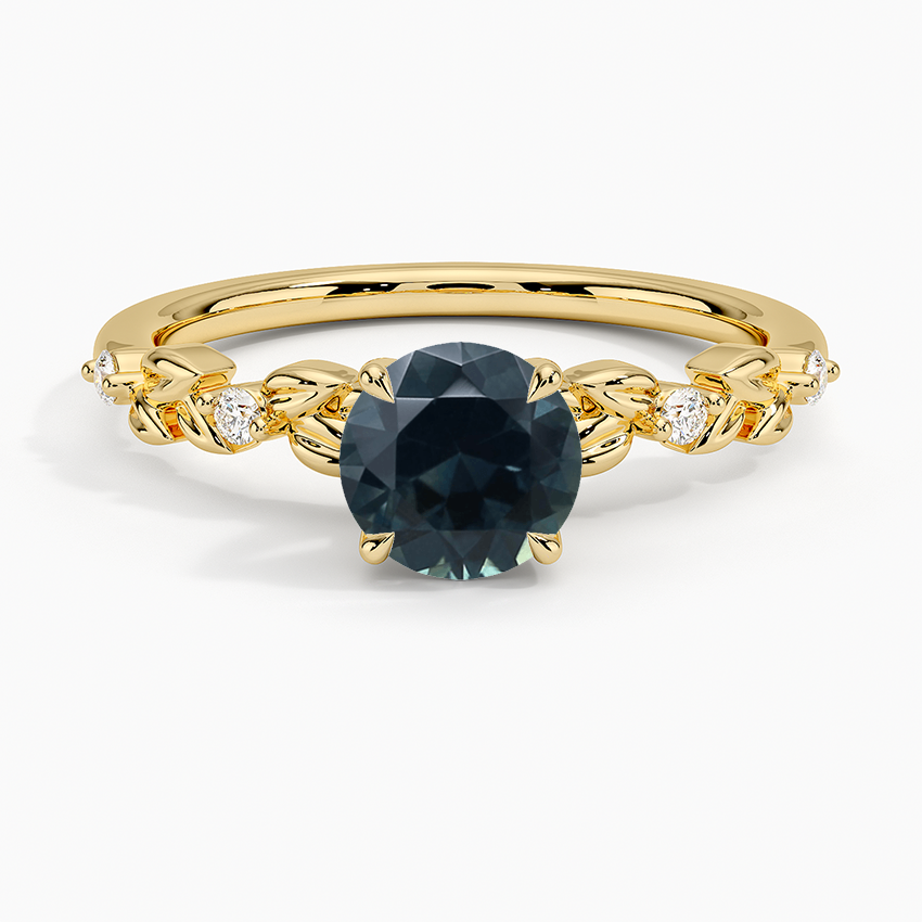 Sapphire Briar Diamond Ring in 18K Yellow Gold