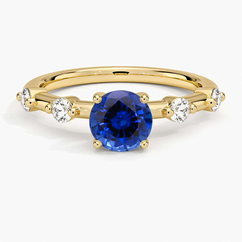 Sapphire Aimee 1.7mm Diamond Ring in 18K Yellow Gold