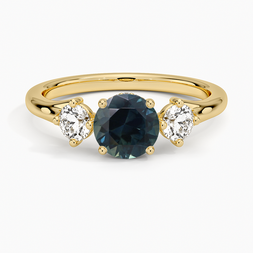 Sapphire Luxe Floating Three Stone Diamond Ring (1/3 ct. tw.) in 18K Yellow Gold