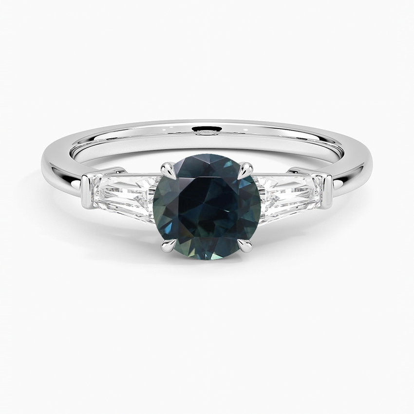 Sapphire Symphony Three Stone Diamond Ring (1/2 ct. tw.) in 18K White Gold
