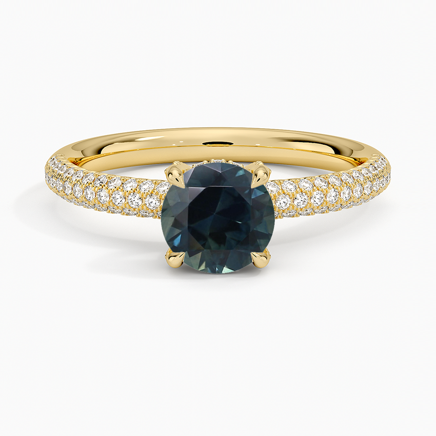 Sapphire Valencia Diamond Ring (1/3 ct. tw.) in 18K Yellow Gold