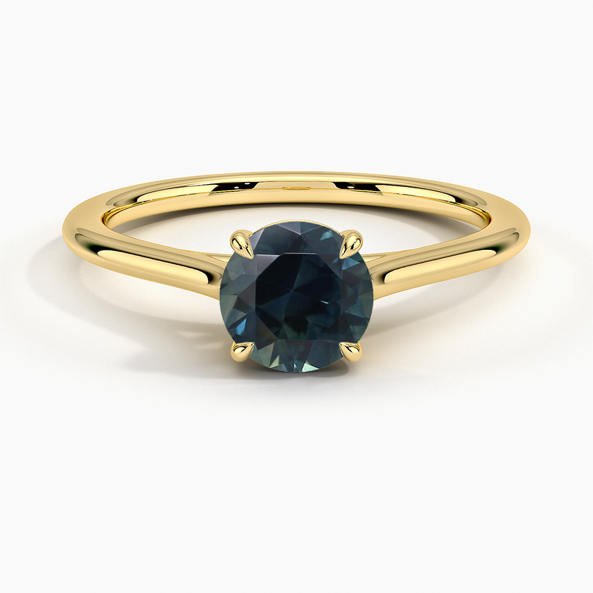 Sapphire 1.4mm Provence Solitaire Ring in 18K Yellow Gold