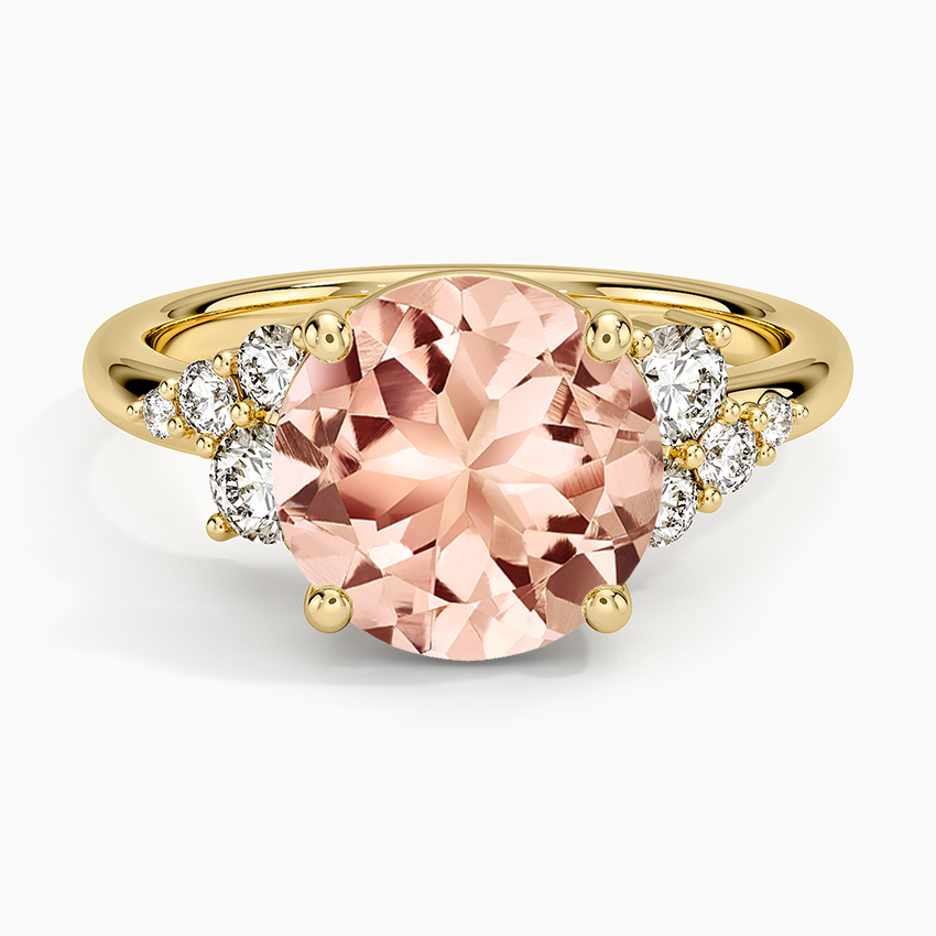 Morganite Corinne Diamond Ring (1/3 ct. tw.) in 14K Yellow Gold