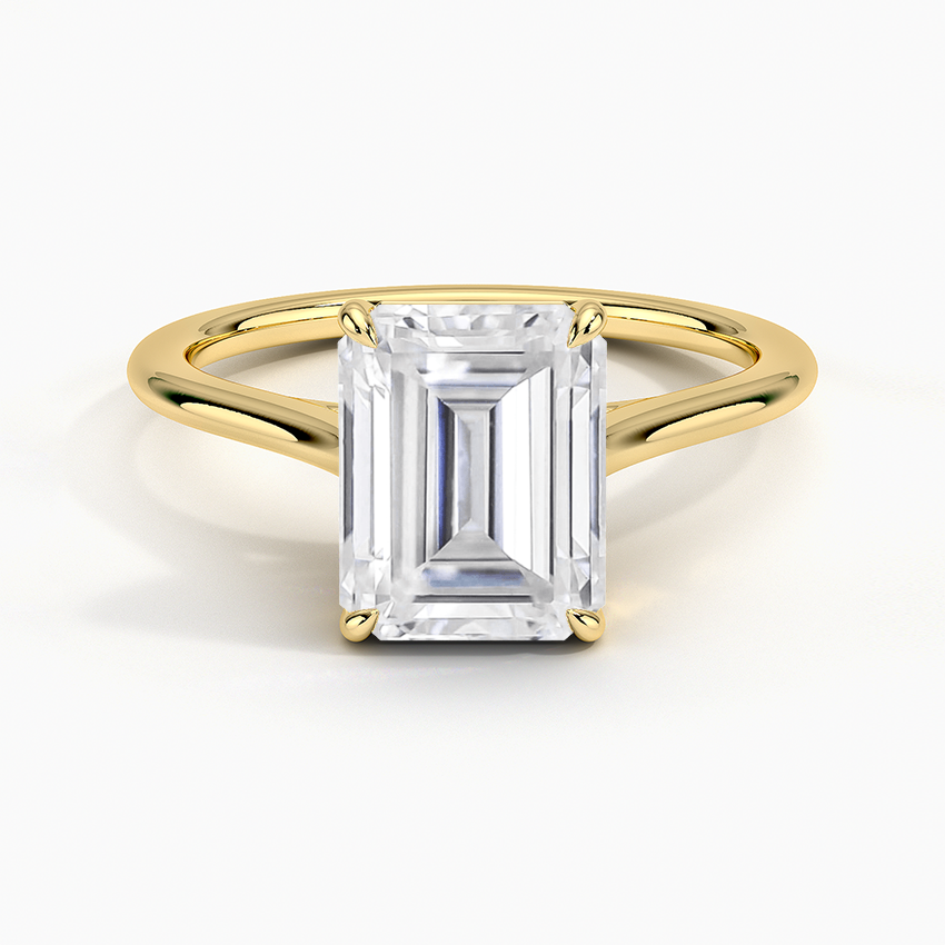 Moissanite Provence Ring in 18K Yellow Gold