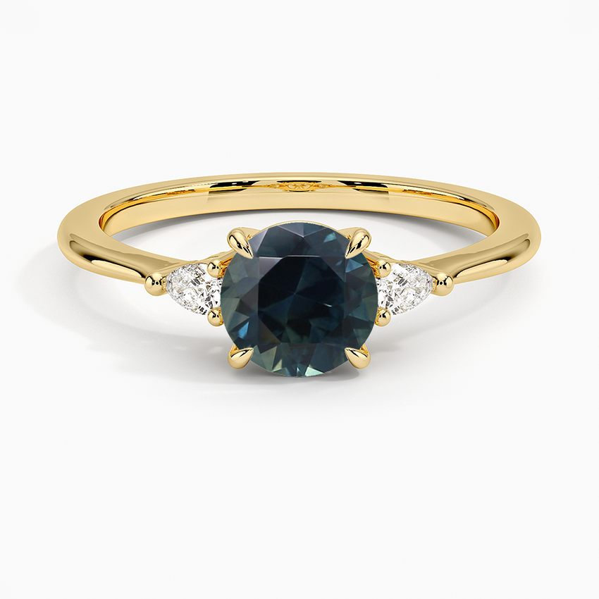 Sapphire Aria Three Stone Diamond Ring (1/10 ct. tw.) in 18K Yellow Gold