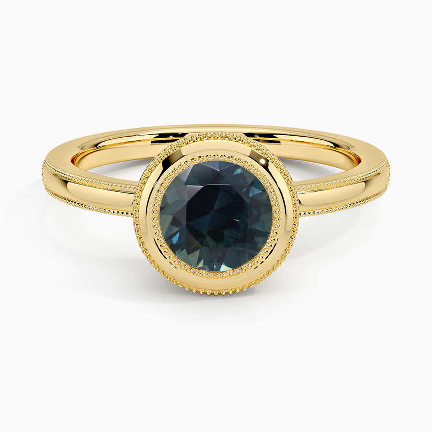Sapphire Blair Bezel Ring in 18K Yellow Gold
