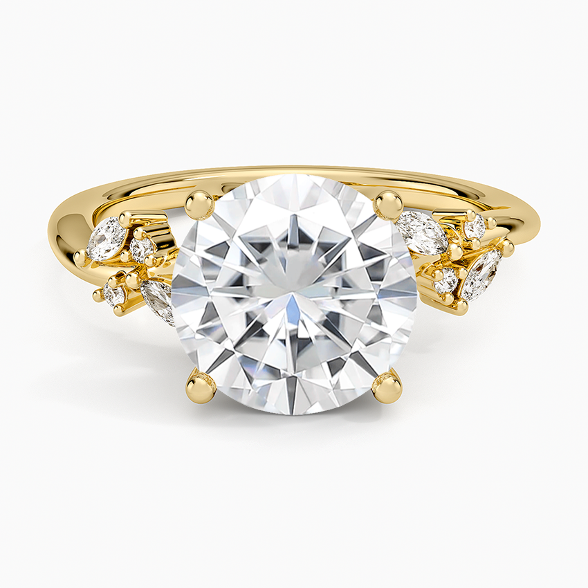 Moissanite Arden Diamond Ring (1/6 ct. tw.) in 14K Yellow Gold