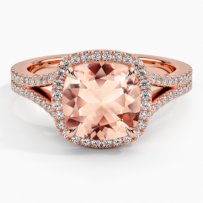 Morganite Fortuna Ring in 14K Rose Gold
