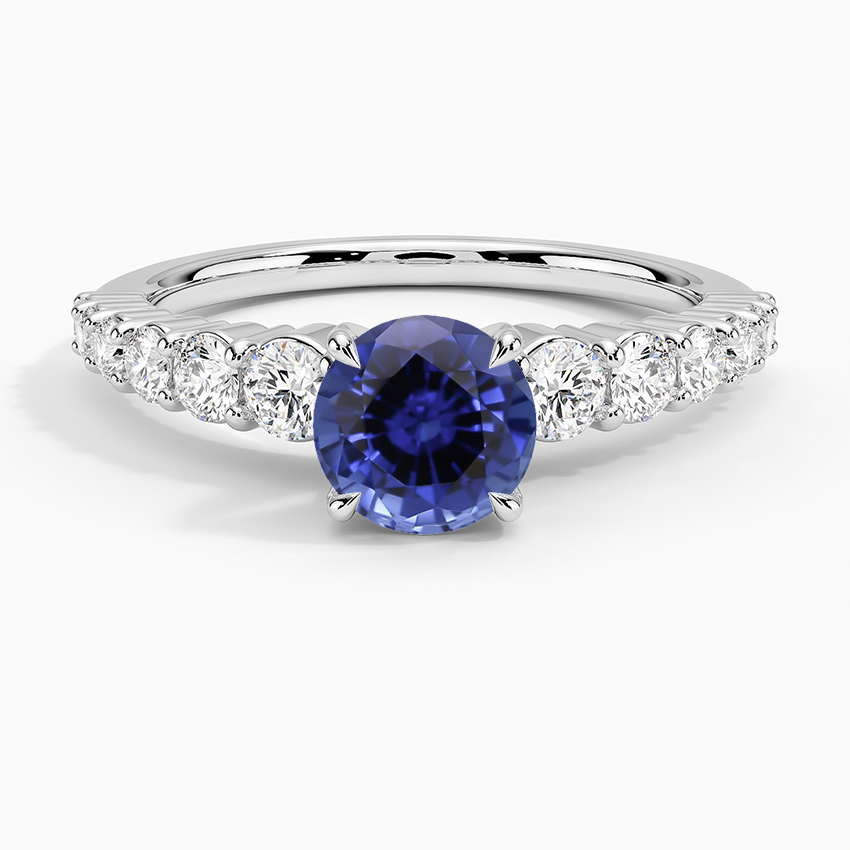 Sapphire Luciana Diamond Ring (1/2 ct. tw.) in 18K White Gold