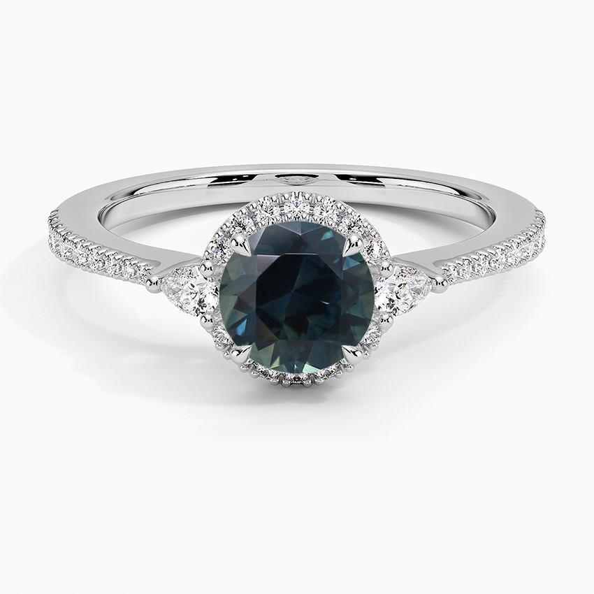 Sapphire Luxe Aria Halo Diamond Ring (1/4 ct. tw.) in 18K White Gold