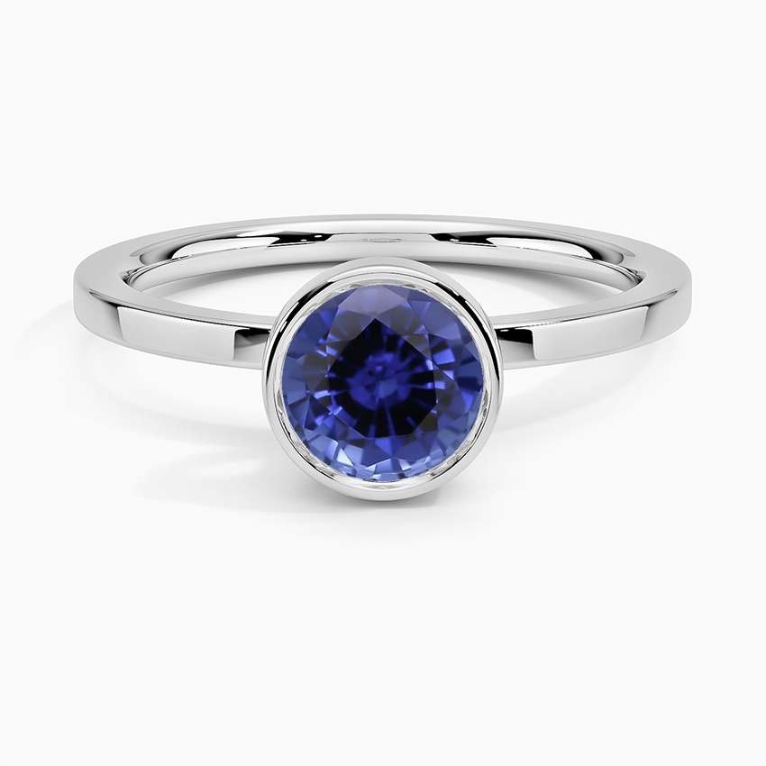 Sapphire Noemi Ring in 18K White Gold