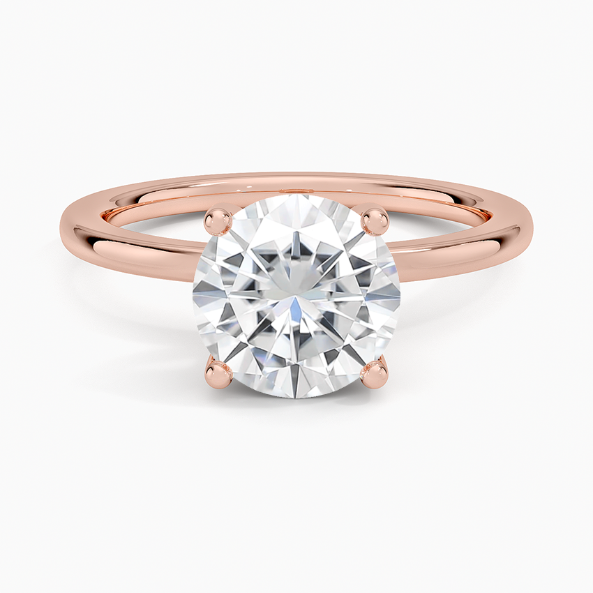 Moissanite Sydney Perfect Fit Diamond Ring in 14K Rose Gold