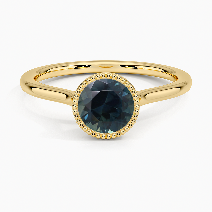 Sapphire Margot Bezel Ring in 18K Yellow Gold