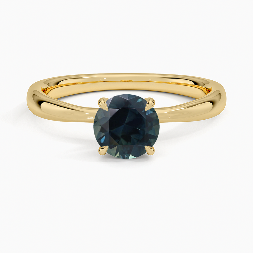 Sapphire Freesia 2.7mm Solitaire Ring in 18K Yellow Gold