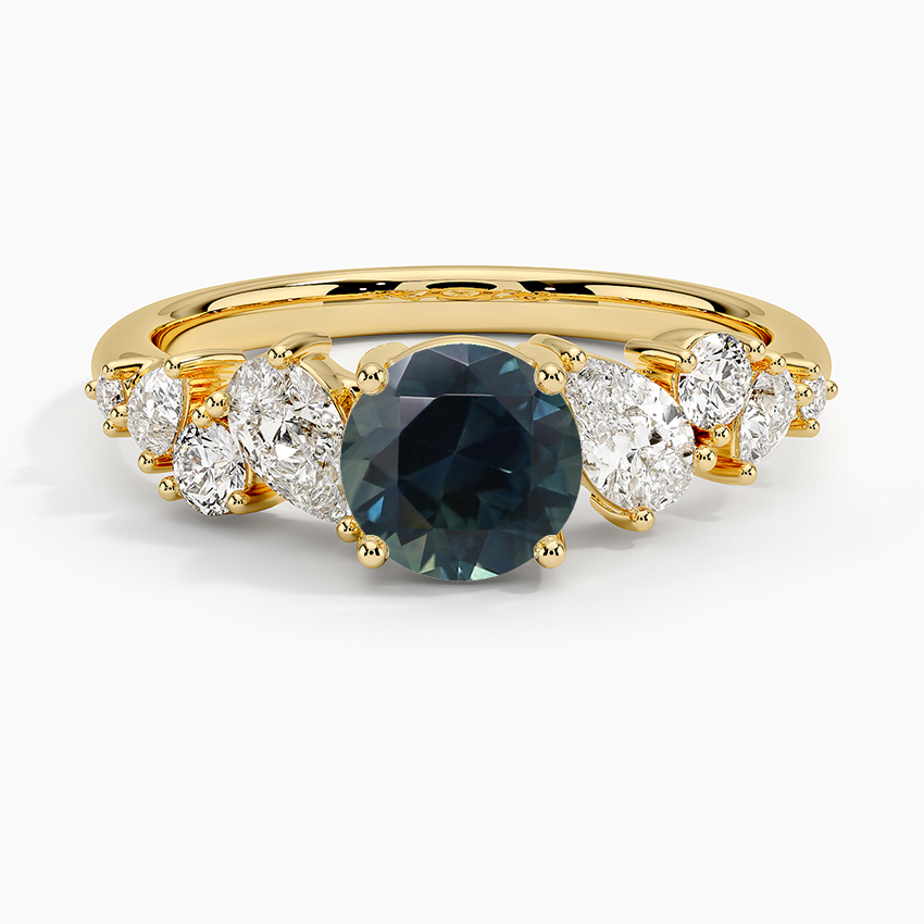 Sapphire Olivetta Tapered Diamond Ring (1/2 ct. tw.) in 18K Yellow Gold