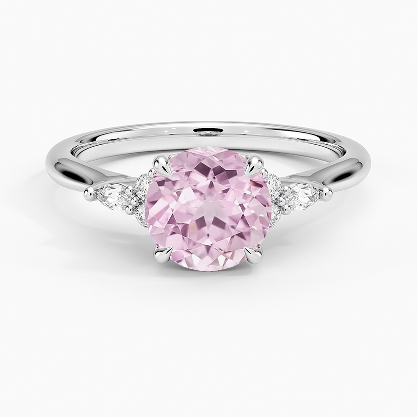 Lab Grown Sapphire Nadia Perfect Fit Diamond Ring in 18K White Gold