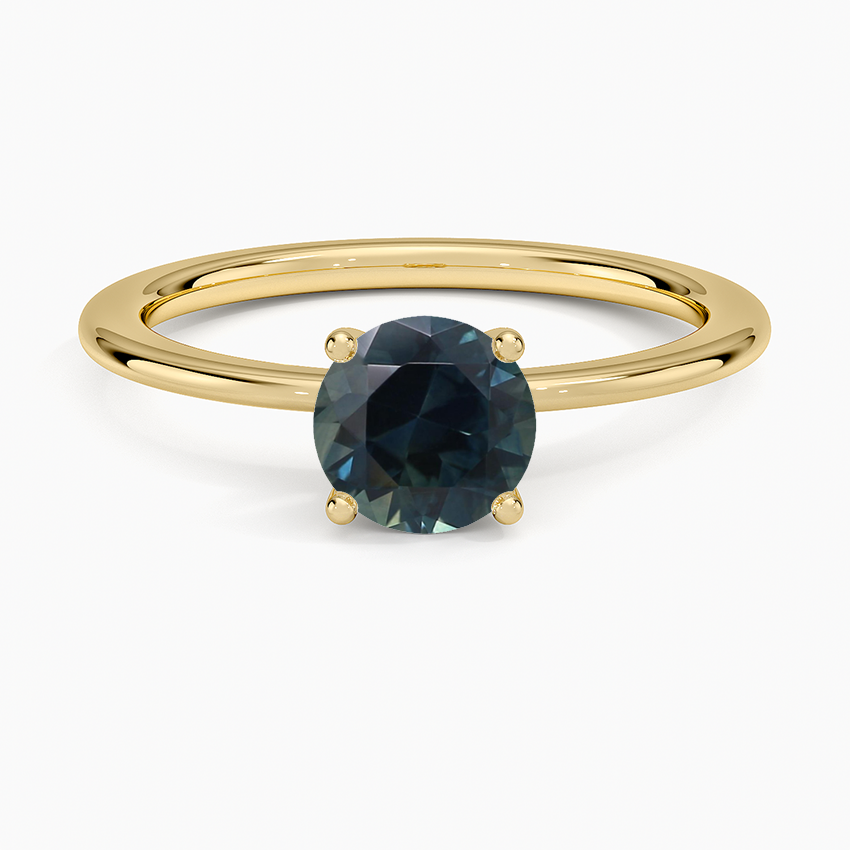Sapphire Aimee Solitaire Ring in 18K Yellow Gold