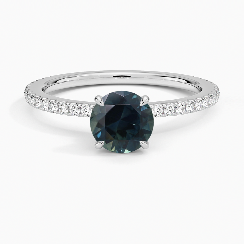 Sapphire Demi Three-Quarter Coverage Diamond Ring (1/3 ct. tw.) in 18K White Gold