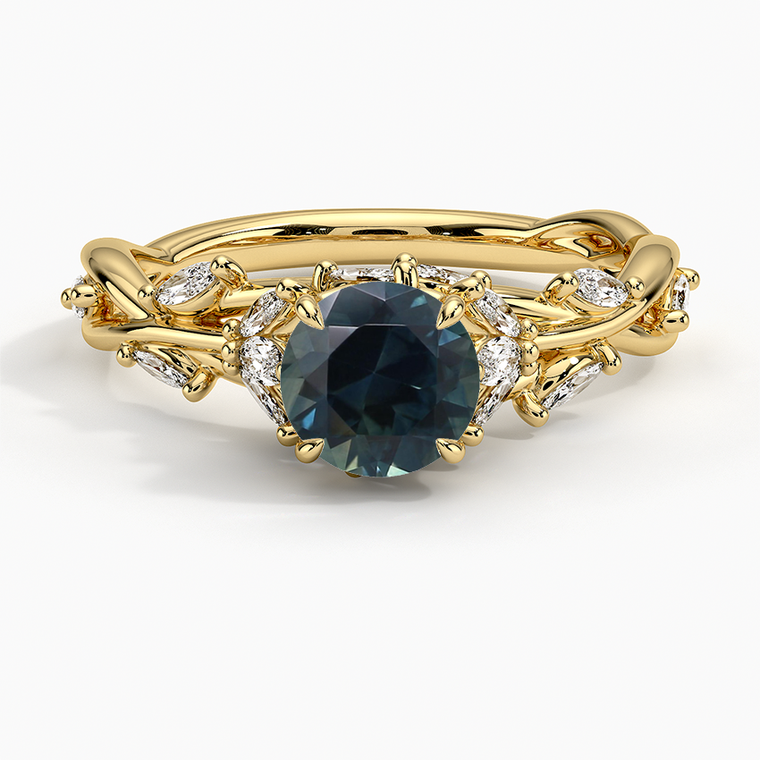 Sapphire Secret Garden Diamond Ring (1/2 ct. tw.) in 18K Yellow Gold