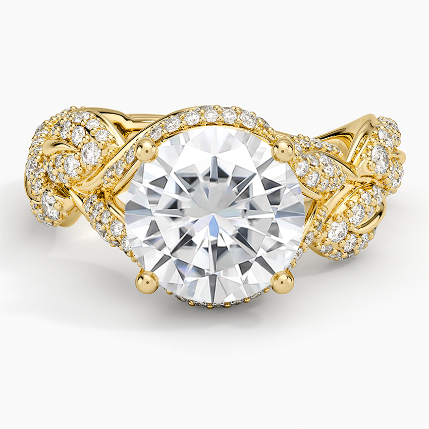 Moissanite Olivia Diamond Ring (1 ct. tw.) in 14K Yellow Gold