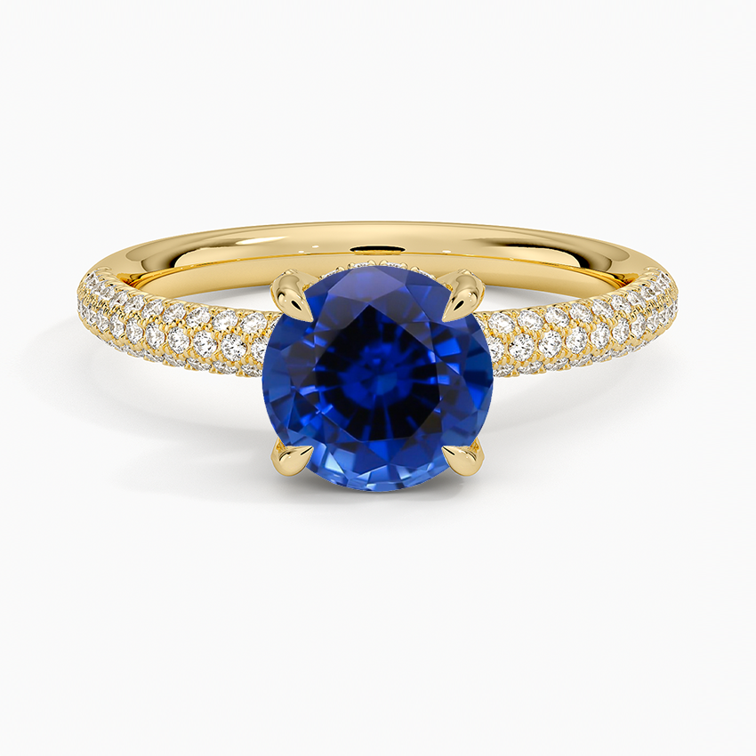 Sapphire Valencia Diamond Ring (1/3 ct. tw.) in 18K Yellow Gold