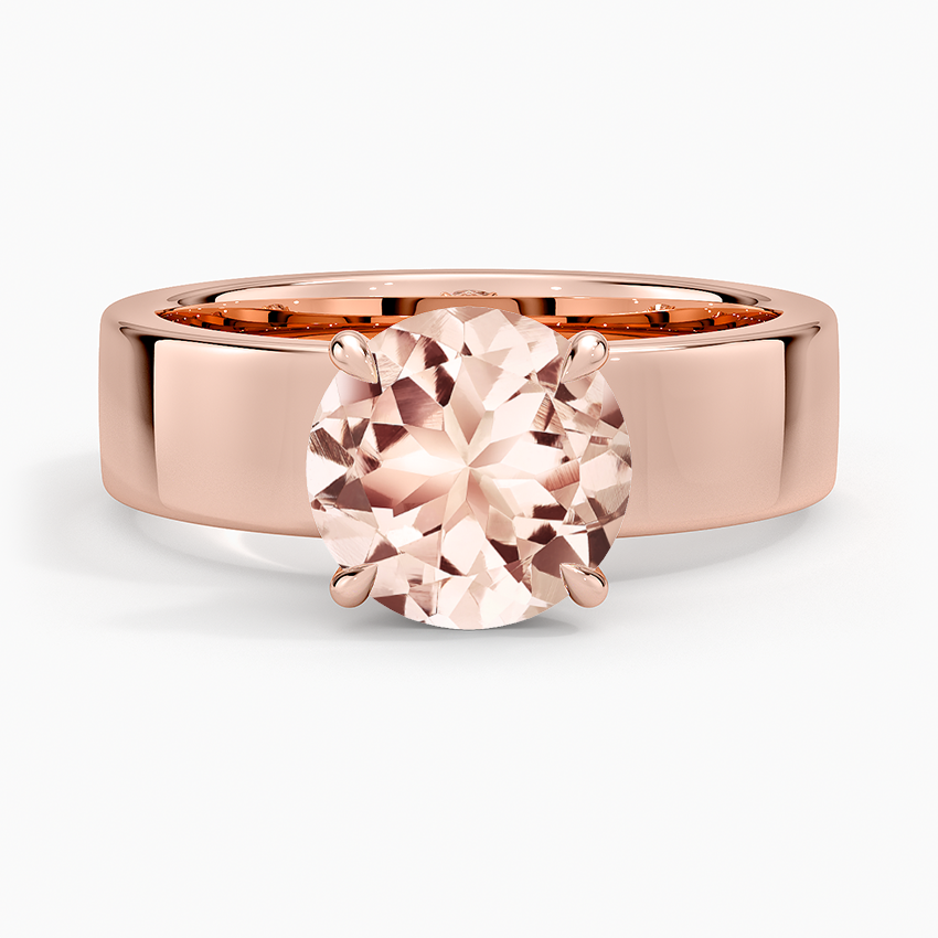 Morganite Alden Diamond Ring in 14K Rose Gold