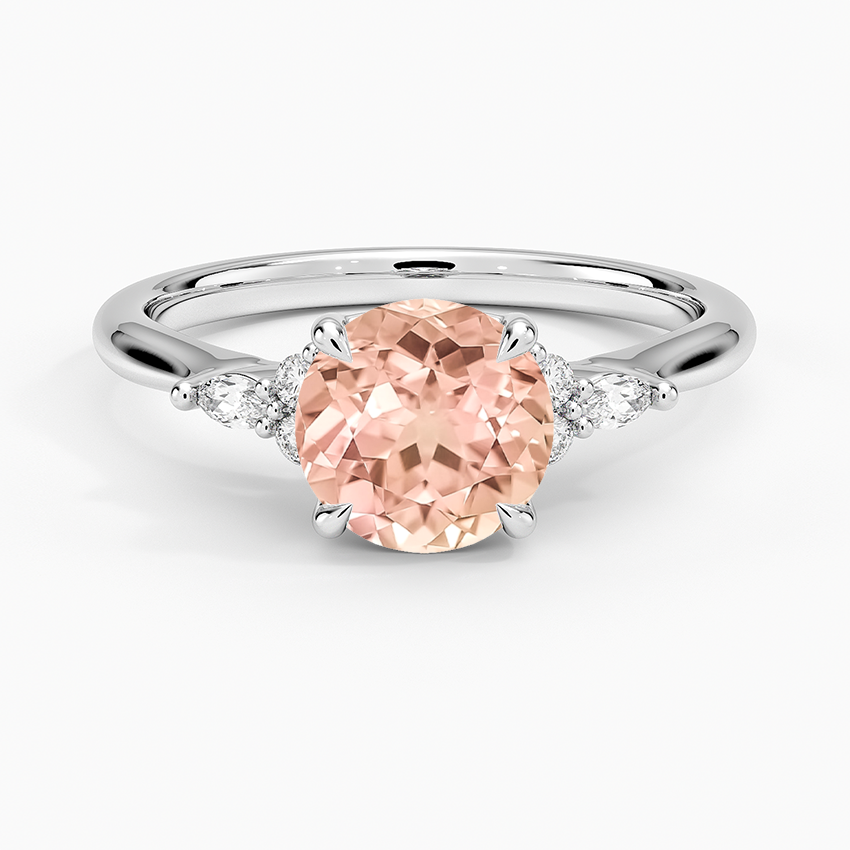 Lab Grown Sapphire Nadia Perfect Fit Diamond Ring in 18K White Gold