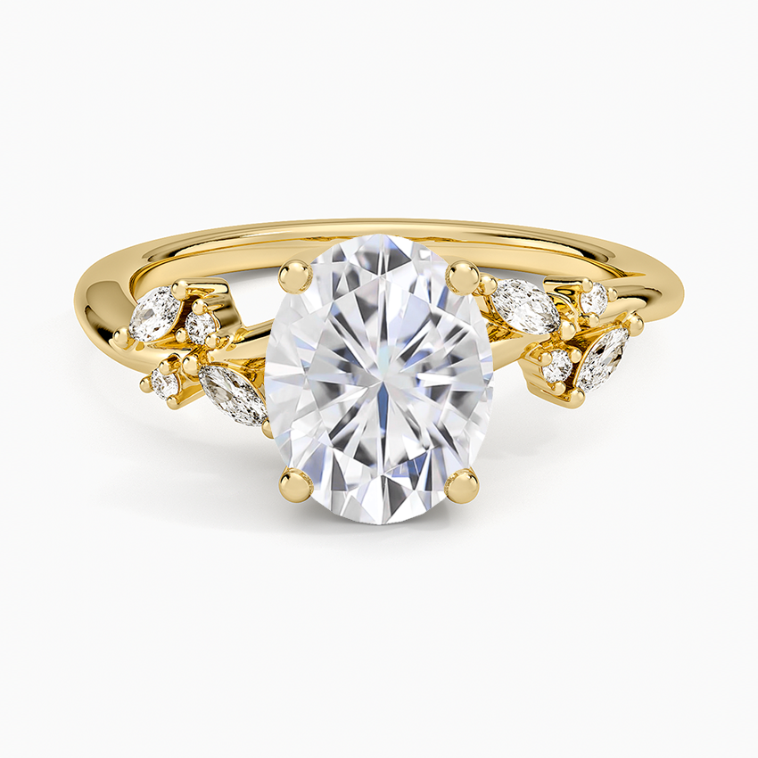 Moissanite Arden Diamond Ring (1/6 ct. tw.) in 14K Yellow Gold