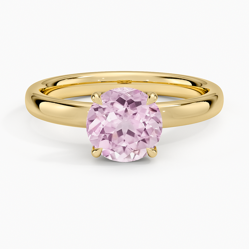 Lab Grown Sapphire Elodie 2.5mm Solitaire Ring in 18K Yellow Gold