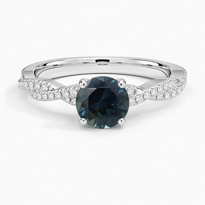 Sapphire Petite Luxe Twisted Vine Diamond Ring (1/4 ct. tw.) in 18K White Gold